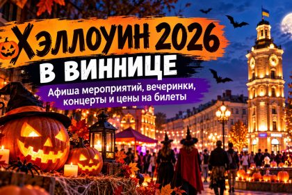 Где отпраздновать Хэллоуин 2026 в Виннице: афиша мероприятий, вечеринки, концерты и цены на билеты