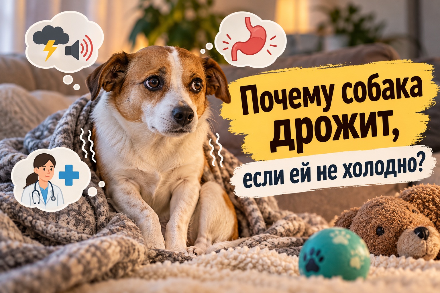 Почему собака дрожит, хотя ей не холодно: причины, болезни и когда обращаться к ветеринару