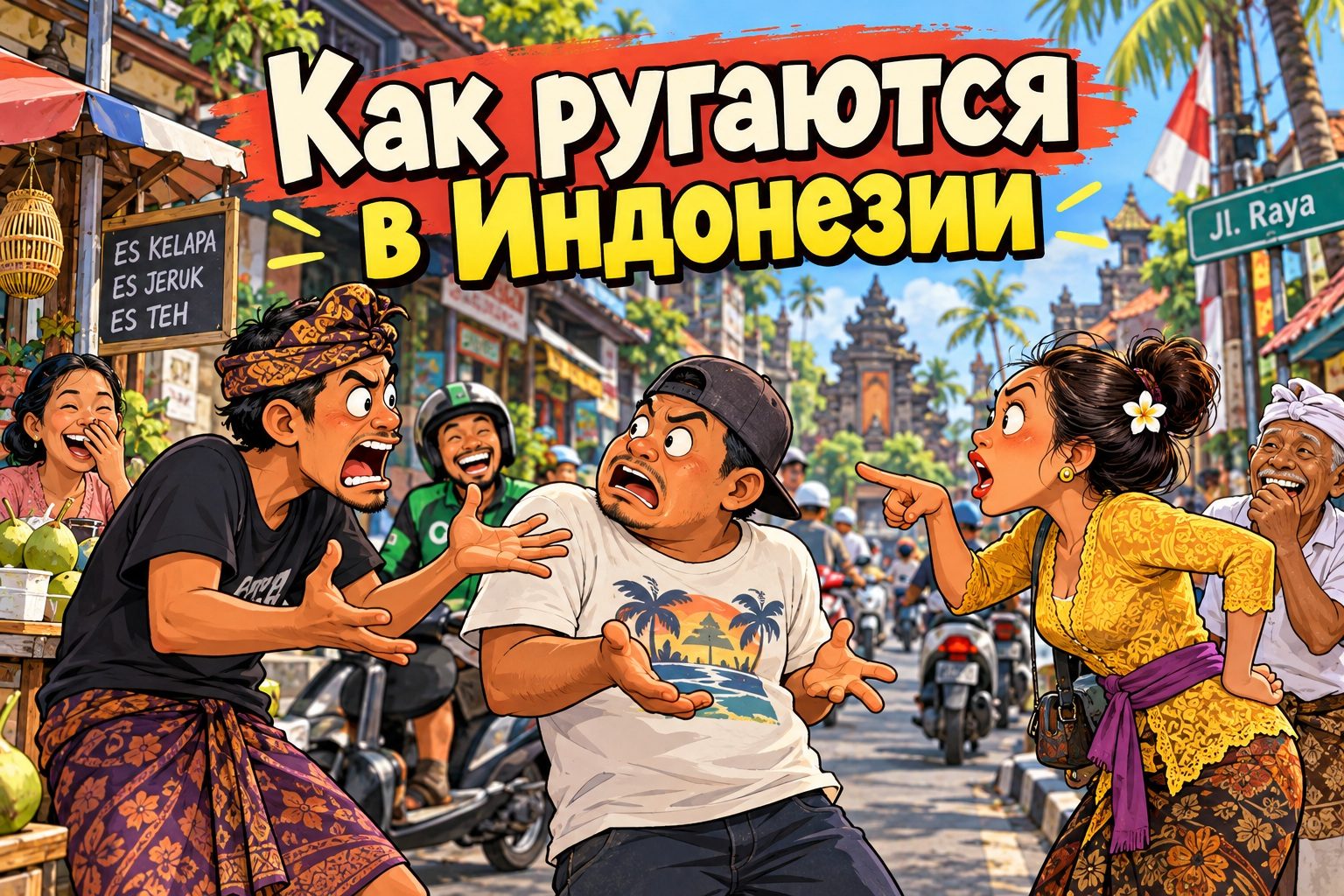 Матюки на индонезийском: популярные ругательства и их значение на русском