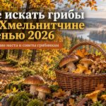 Грибные места в Хмельницкой области: где искать и как собирать грибы осенью 2026
