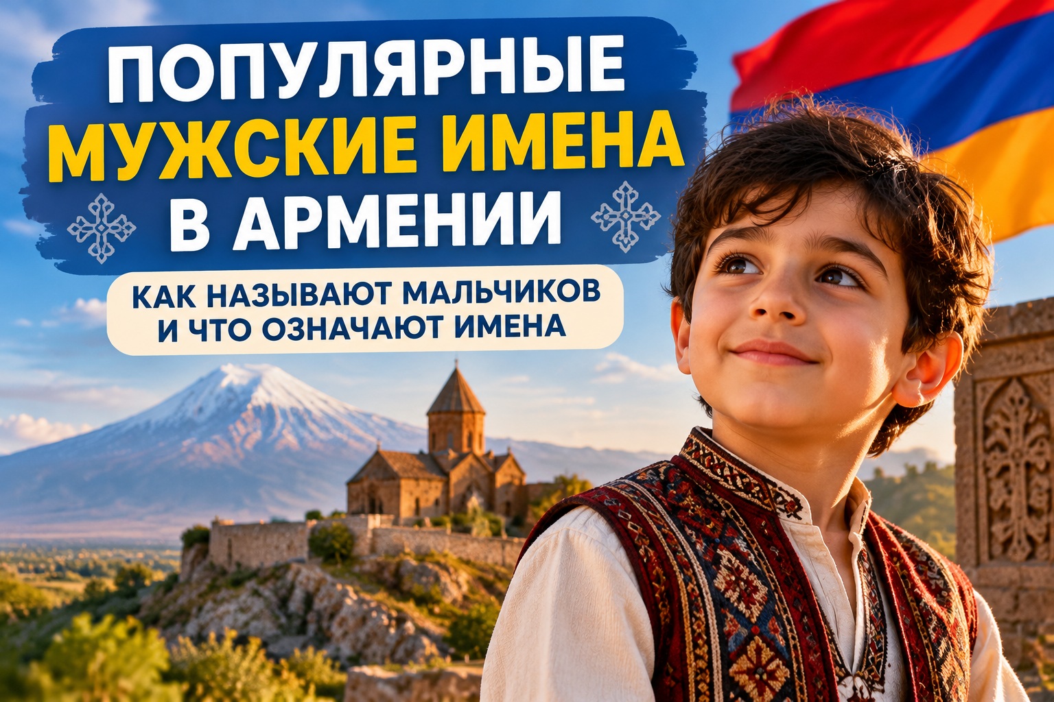 Популярные мужские имена в Армении: как называют мальчиков и что означают имена на русском