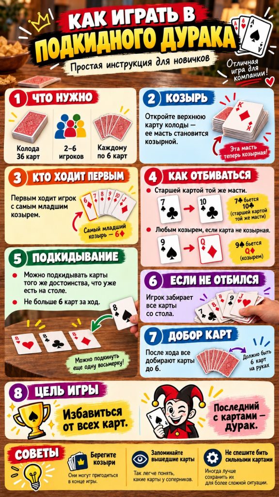 Как играть в «Дурака»: правила подкидного и переводного, инструкция для новичков и секреты победы
