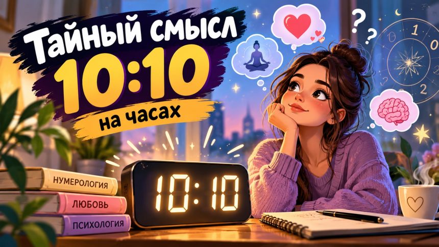10:10 на часах: что означает совпадение в нумерологии и психологии