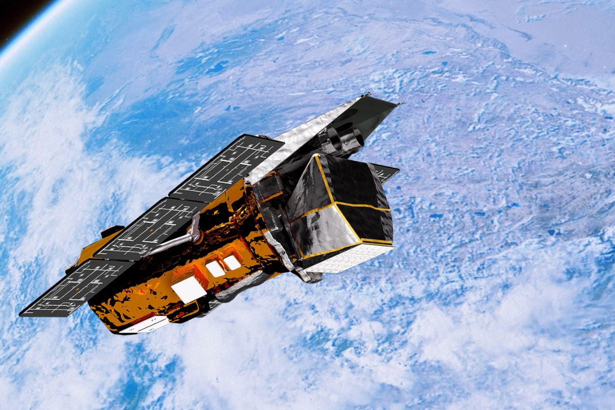 Обсерватория NASA Swift на орбите над Землей, иллюстрация