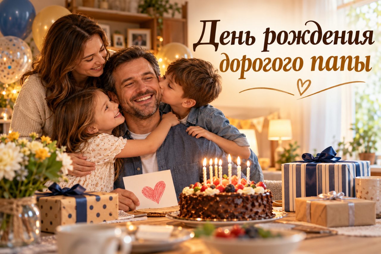 Как поздравить папу с днем рождения: картинки, открытки и пожелания на русском